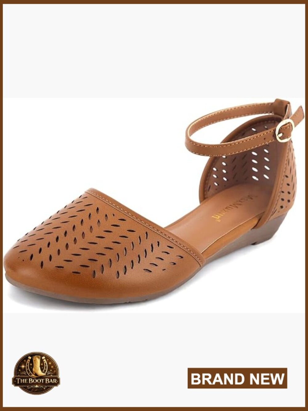 Closed Toe Cage Sandals Flat Ankle Strap Summer Dressy